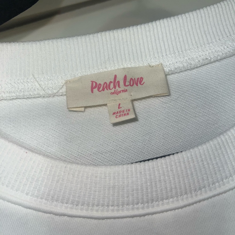 White 'Bride' Sweatshirt with Pink Accents - Picture 3 of 3